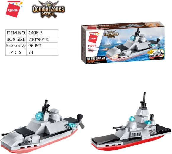 Qman portavion - navă clasa Sea Wolf SSN 2v1