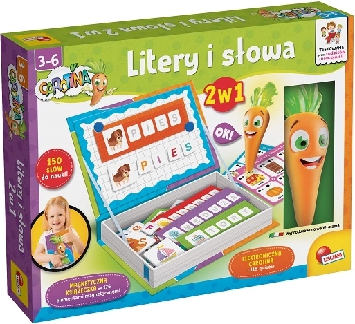 Lisciani Carotina litere și cuvinte 2 în 1