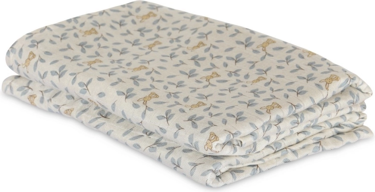 NUUROO scutece din muselină de bambus josefine bunny leaf - 2 buc