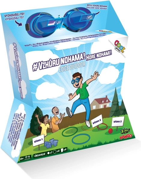 VZHŮRU NOHAMA ediția outdoor – joc de petrecere pentru familie pentru 2–6 jucători