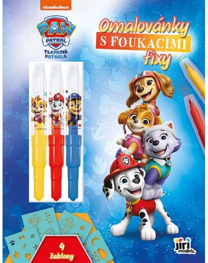 Carte de colorat cu carioci de suflat Paw Patrol / Patrula Cățelușilor