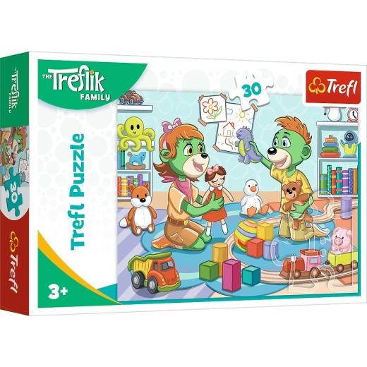 Puzzle Familia Veselă TREFLíků 30 piese