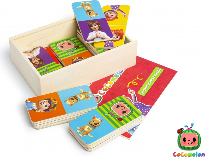 Domino din lemn CoComelon