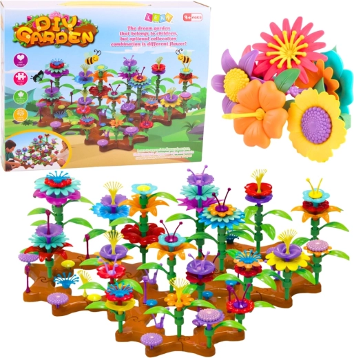 Set de construcție flori Grădină creativă 148 piese