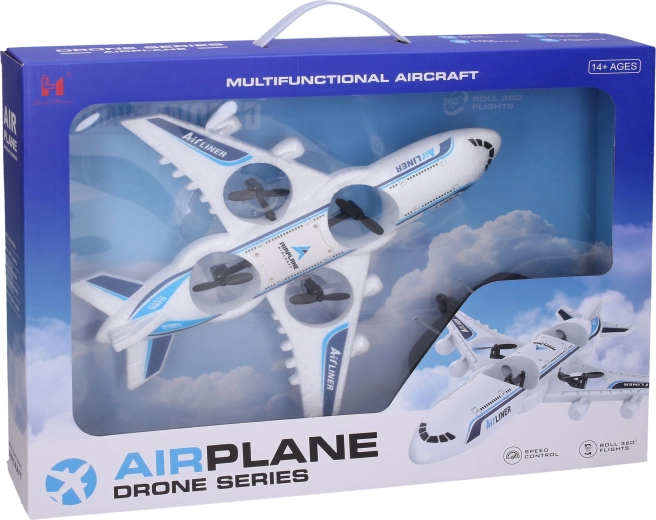 Dron RC avion cu telecomandă 2,4 GHz 31 × 28 × 6 cm - 1 bucată
