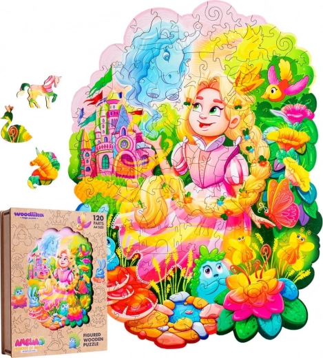 Woodlika puzzle din lemn Prințesa Amélie 120 piese