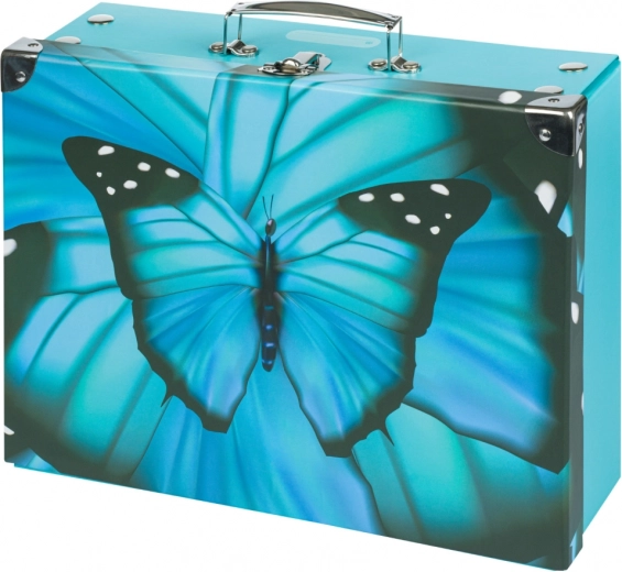 Servietă școlară pliabilă Butterfly cu feronerie BAAGL