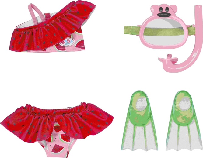 BABY born set de snorkeling pentru păpușă 43 cm