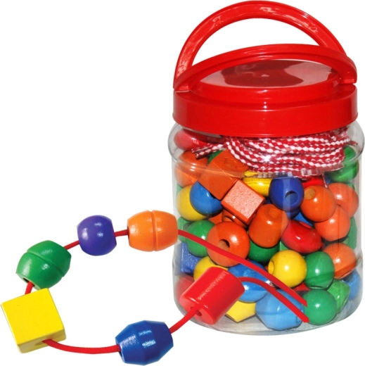 Set de mărgele în cutie de plastic