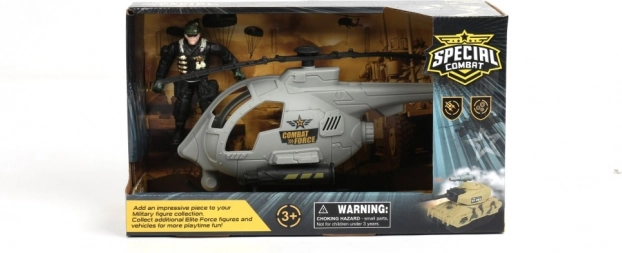 Elicopter militar cu figurina și accesorii