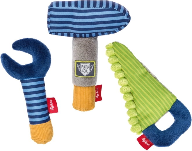 Sigikid unelte din pluș pentru bebeluși – set 3 buc.