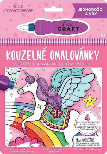 Cărți de colorat magice – unicorni și zâne CONCORDE