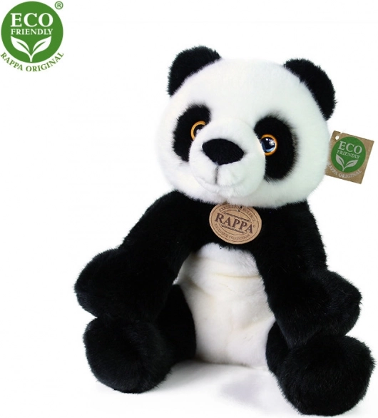 Panda de pluș așezată 27 cm eco‑friendly