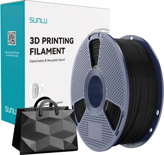 Filament Sunlu TPU Silk negru 1,75 mm 1 kg