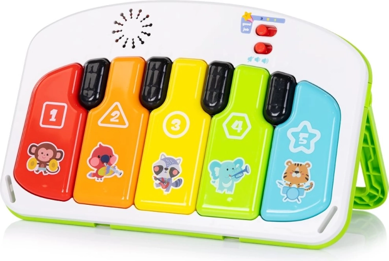 Pian interactiv cu lumini, melodii și animăluțe