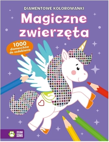 Cărți de colorat cu diamante Animale magice