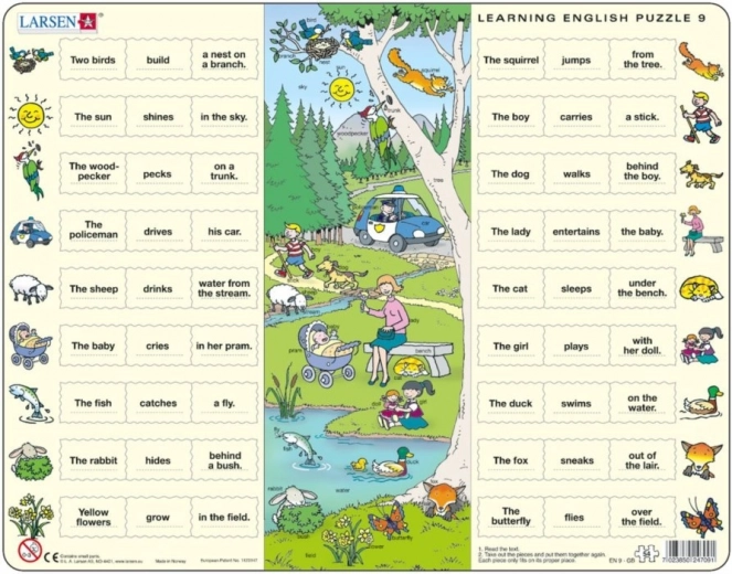 Puzzle Larsen Engleză: În pădure 54 de piese