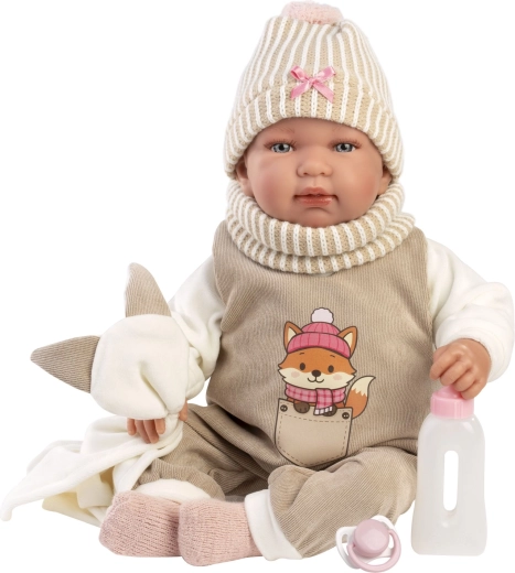 Llorens New born păpușă realistă bebeluș cu sunete 44 cm