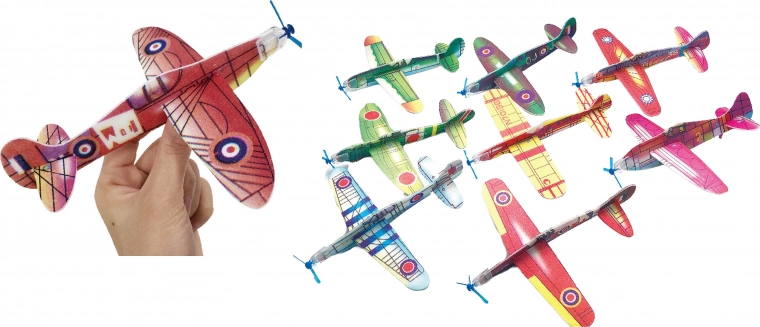 Avioane de aruncat – set de 2 bucăți, 17 × 17 × 3,5 cm