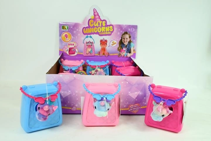 Geantă pentru copii cu unicorn de pluș