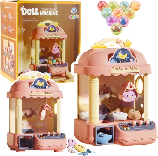 Automat de casă pentru prins plușuri – roz