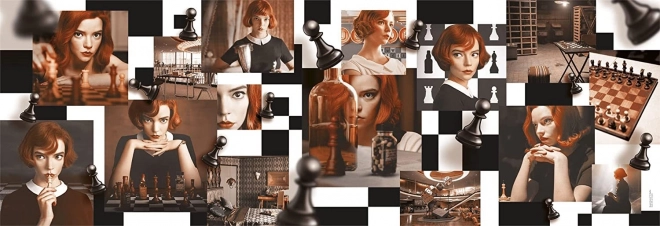 Puzzle panoramic Gambitul damei 1000 de piese