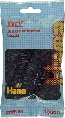 Mărgele de călcat Hama Midi negre, 1000 buc.