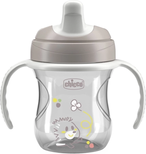 Chicco cană de antrenament cu mânere, gri, 6m+