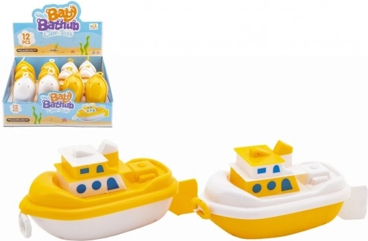 Bărcuță din plastic cu cheiță pentru apă 15 cm