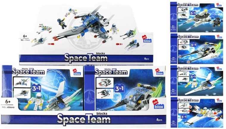 Set de construcție vânătoare spațială 3în1 – 4 variante