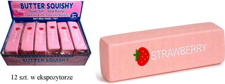 Jucărie antistres tip „squishy” – unt roz