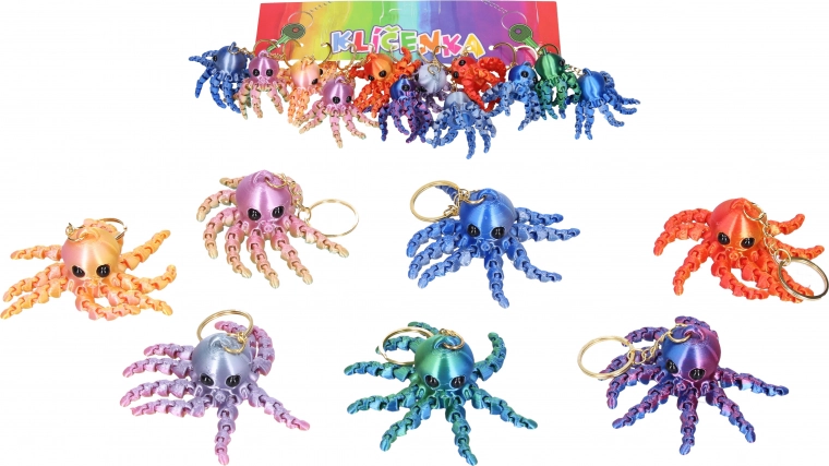 Breloc 3D caracatiță