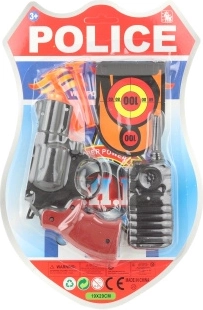 Set de poliție pentru copii – pistol cu accesorii (5 piese)