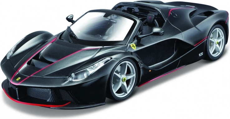 Model metalic LaFerrari Aperta negru 1:24 de asamblat