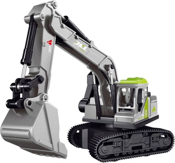 Excavator pe șenile cu volant 18 cm gri - 1 bucată