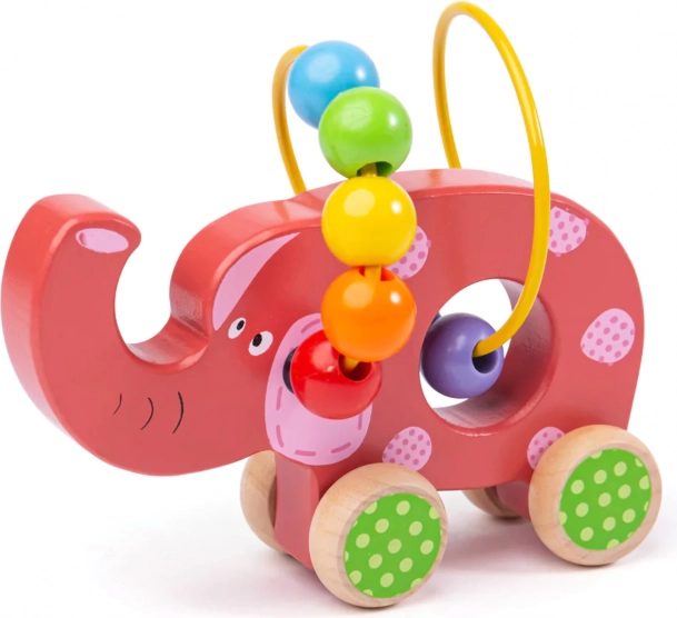 Labirint Motoric din Lemn cu Elefant de la Bigjigs