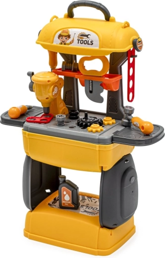 Atelier pentru copii cu scule 3 în 1 Baby Mix – valiză cu 28 de piese