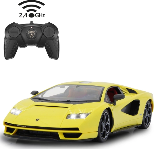 Mașină RC Lamborghini Countach LPI 800-4 1:16 galbenă