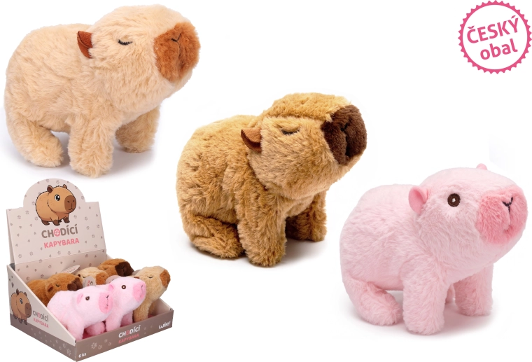Capybara cu efecte sonore, 15 cm - ambalaj ceh - 1 bucată