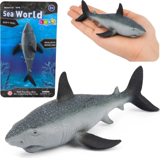 Figurină realistă din cauciuc – rechin 18 cm