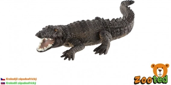 Model din plastic de crocodil vestic african 17 cm