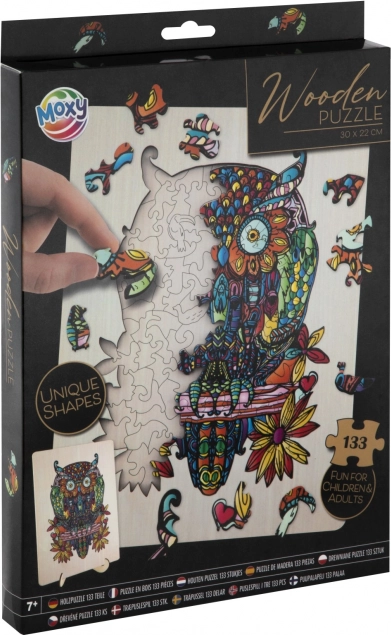 Puzzle contur bufniță