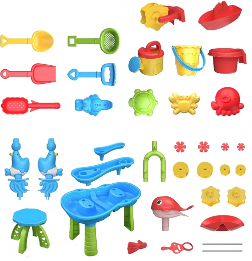 Set bogat de 37 de piese pentru apă și nisip