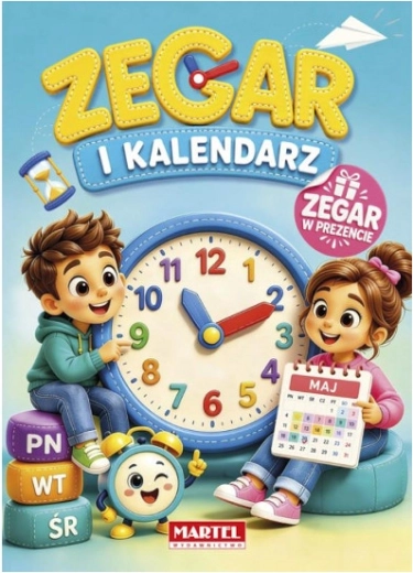 Carte despre ceas și calendar cu model