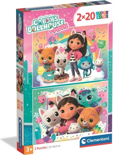 Puzzle CLEMENTONI Căsuța magică a lui Gabby 2×20 piese
