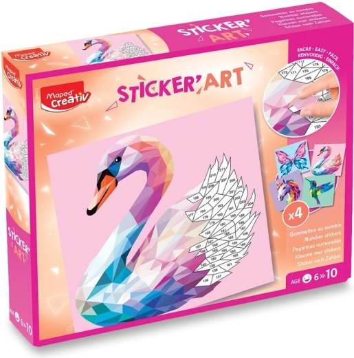Maped set creativ Sticker' Art – creaturi elegante