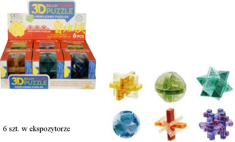 Puzzle logic 3D în formă de cub