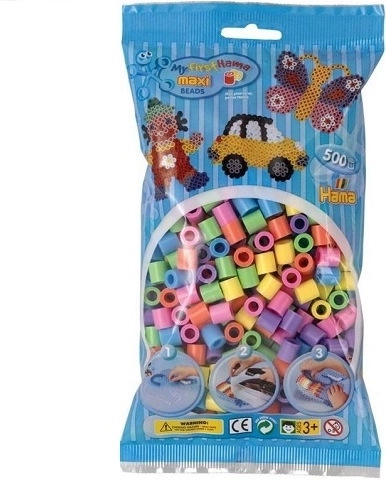 Mărgele de călcat Hama Maxi, mix de culori, 500 buc.