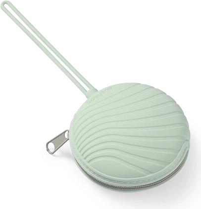 BabyOno husă din silicon pentru suzetă cu fermoar, mentă 0m+