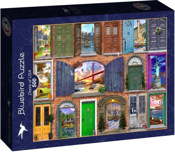 Puzzle Bluebird Ușă spre America 500 de piese
